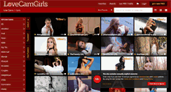 Desktop Screenshot of lovecamgirls.com